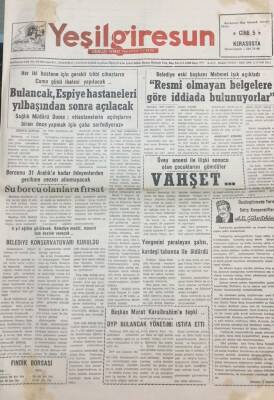 Yeşil Giresun Gazetesi 8 Kasım 1994 Belediye Konservatuvarı Kuruldu GZ26096 - 1