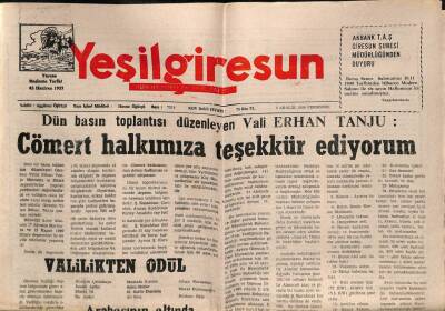Yeşil Giresun Gazetesi 9 Aralık 1999 - Esnaf Ve Sanatkarlara Uyarı GZ77983 - 1