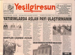 Yeşil Giresun Gazetesi 9 Nisan 2005 - Fen Lisesi Fen Ve Bilgisayar Laboratuvarları Açıldı - Tirebolu Çeğel Köyü Okulunun Temeli Atılacak GZ3192 - Gökçekoleksiyon