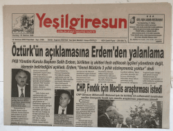 Yeşilgiresun Gazetesi 12 Temmuz 2004 - AKPde Yeni Başkan Şenlikoğlu Oldu GZ5333 - 1