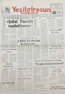 Yeşilgiresun Gazetesi 14 Eylül 1996 Giresun Bir Şehit Daha Verdi GZ14196 - 1