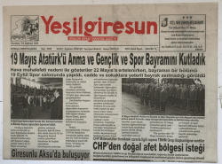 Yeşilgiresun Gazetesi 20 Mayıs 2004 - CHPden Doğal Afet Bölgesi İsteği GZ5334 - 1