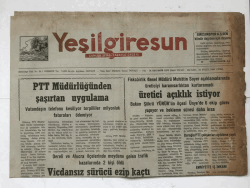 Yeşilgiresun Gazetesi 22 Eylül 1989 - PTT Müdürlüğünden Şaşırtan Uygulama GZ5928 - 1