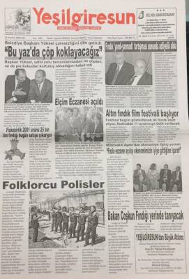 Yeşilgiresun Gazetesi 22 Haziran 2004 Altın Fındık Film Festivali GZ14202 - 1