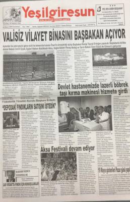 Yeşilgiresun Gazetesi 22 Mayıs 2004 Zeytinlik Turizime Açılıyor GZ14204 - 1