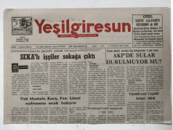 Yeşilgiresun Gazetesi 27 Haziran 2003 - SEKA lı İşçiler Sokağa Çıktı GZ5725 - 1