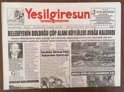 Yeşilgiresun Gazetesi 29 Ocak 2005 - Kokulu Üzüm Bölge Ekonomisine İlaç GZ10115 - 2