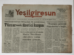 Yeşilgiresun Gazetesi 5 Eylül 1989 - Altın Hırsızı Yakalandı GZ5929 - 1