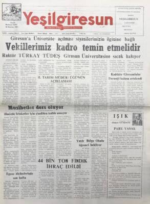 Yeşilgiresun Gazetesi 7 Ekim 1999 44 Bin Ton Fındık İhraç Edildi GZ14207 - 1