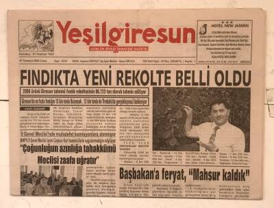 Yeşilgiresun Gazetesi 7 Temmuz 2006 - Başbakana Feryat, Mahsur Kaldık GZ7743 - 1
