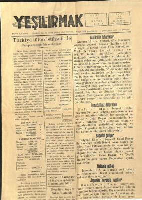 Yeşilırmak Siyasal Sosyal Halk Gazetesi 13 Mayıs 1988 - Atatürkün Teberruları NDR68789 - 1