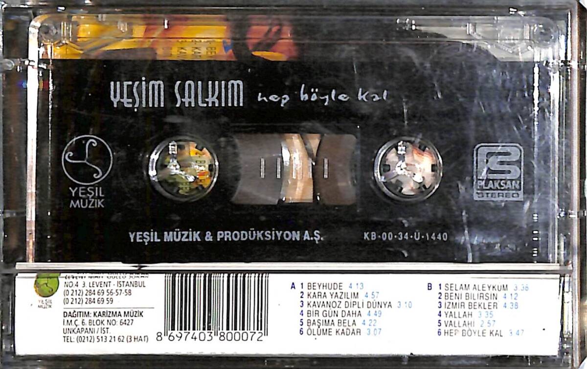 Yeşim Salkım - Hep Böyle Kal Kaset (İkinci El) KST27657 - 2