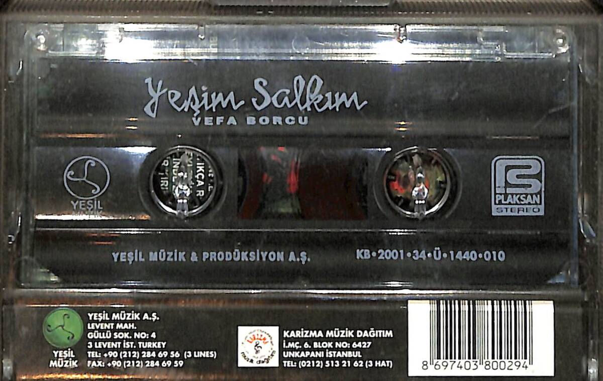 Yeşim Salkım - Vefa Borcu Kaset (İkinci El) KST26764 - 2