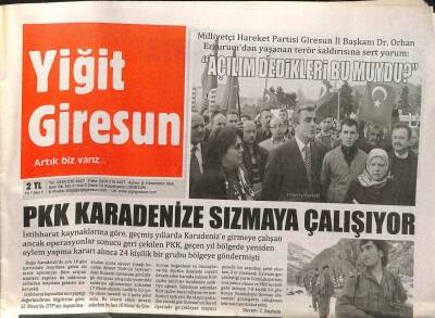 Yiğit Giresun Gazetesi - Dereli Tamderede Kanlu Pusu 1 Şehit GZ113046 - 1