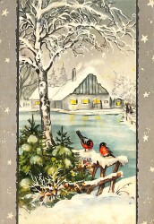 Yılbaşı Kış Kartpostal KRT18181 - Gökçekoleksiyon