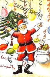 Yılbaşı Kış Temalı Kartpostal KRT17221 - Gökçekoleksiyon