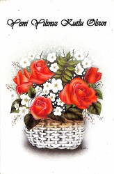 Yılbaşı Kutlama Tebrik Kartı KRT19151 - Gökçekoleksiyon