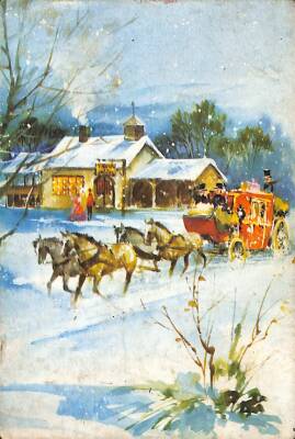 Yılbaşı Noel Kartpostal KRT18173 - 1