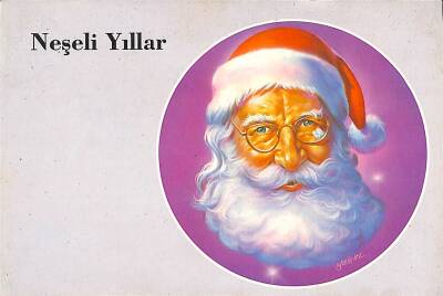 Yılbaşı Noel Temalı Kartpostal KRT18143 - 1