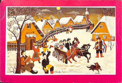 Yılbaşı Noel Temalı Kartpostal KRT18145 - 1