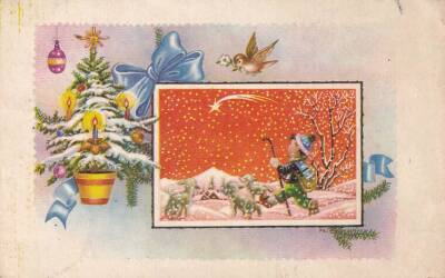 Yılbaşı Temalı Kartpostal KRT13396 - 1