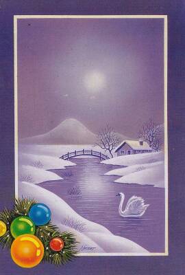 Yılbaşı Temalı Kartpostal KRT13450 - 1