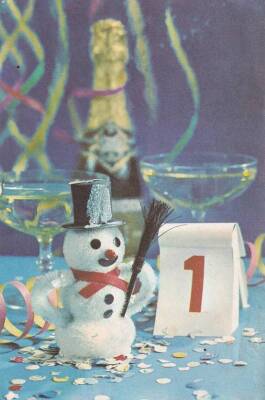 Yılbaşı Temalı Kartpostal KRT13454 - 1