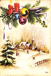 Yılbaşı Temalı Kartpostal KRT19223 - Gökçekoleksiyon