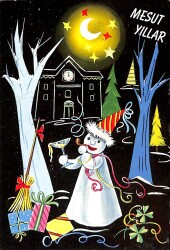 Yılbaşı Temalı Kartpostal KRT20922 - Gökçekoleksiyon