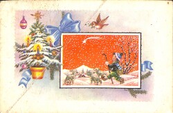 Yılbaşı Temalı Kartpostal KRT20946 - Gökçekoleksiyon