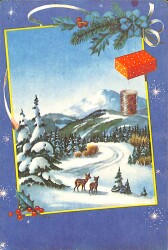 Yılbaşı Temalı Kartpostal KRT20952 - Gökçekoleksiyon