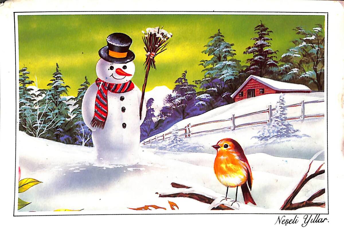 Yılbaşı Temalı Kartpostal KRT20967 - 1