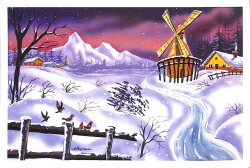 Yılbaşı Temalı Kartpostal KRT20974 - Gökçekoleksiyon