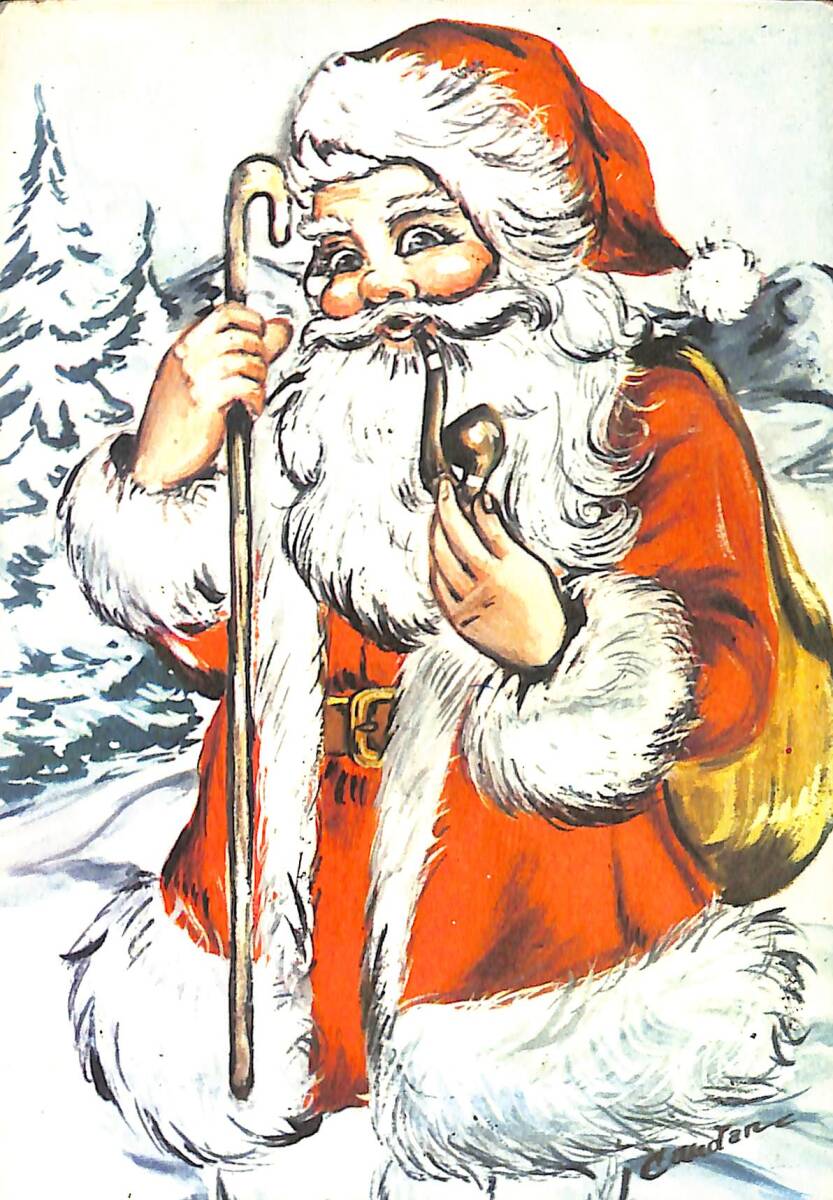 Noel Baba Temalı Kartpostal KRT20981 - 1