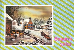 Yılbaşı Temalı Kartpostal KRT21000 - Gökçekoleksiyon