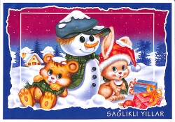 Yılbaşı Temalı Kartpostal KRT21013 - Gökçekoleksiyon