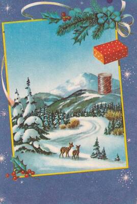 Yılbaşı Temalı Kartpostalı KRT13448 - 1