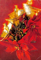 Yılbaşı Temalı Simli Kartpostal KRT19238 - Gökçekoleksiyon