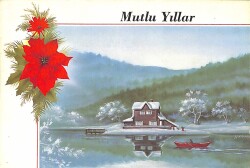 Yılbaşı Temalı Tebrik Kartı KRT19254 - Gökçekoleksiyon