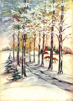 Yılbaşı Yeni Yıl Kartpostal KRT18055 - 1