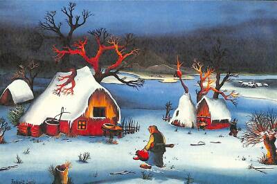 Yılbaşı Yeni Yıl Kartpostal KRT18056 - 1
