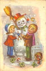 Yılbaşı Yeni Yıl Kartpostal KRT18058 - Gökçekoleksiyon