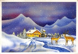 Yılbaşı Yeni Yıl Kartpostal KRT18110 - Gökçekoleksiyon