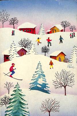 Yılbaşı Yeni Yıl Kartpostal KRT18263 - 1