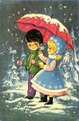 Yılbaşı Yeni Yıl Kartpostal KRT18269 - Gökçekoleksiyon