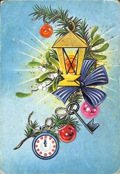 Yılbaşı Yeni Yıl Kartpostal KRT18277 - Gökçekoleksiyon