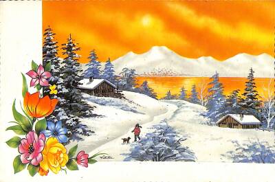 Yılbaşı Yeni Yıl Kartpostal KRT18284 - 1