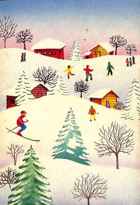 Yılbaşı Yeni Yıl Kartpostal KRT18330 - 1