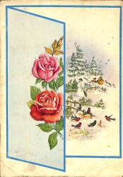 Yılbaşı Yeni Yıl Kartpostal KRT18371 - Gökçekoleksiyon