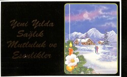 Yılbaşı Yeni Yıl Kartpostal KRT18381 - Gökçekoleksiyon